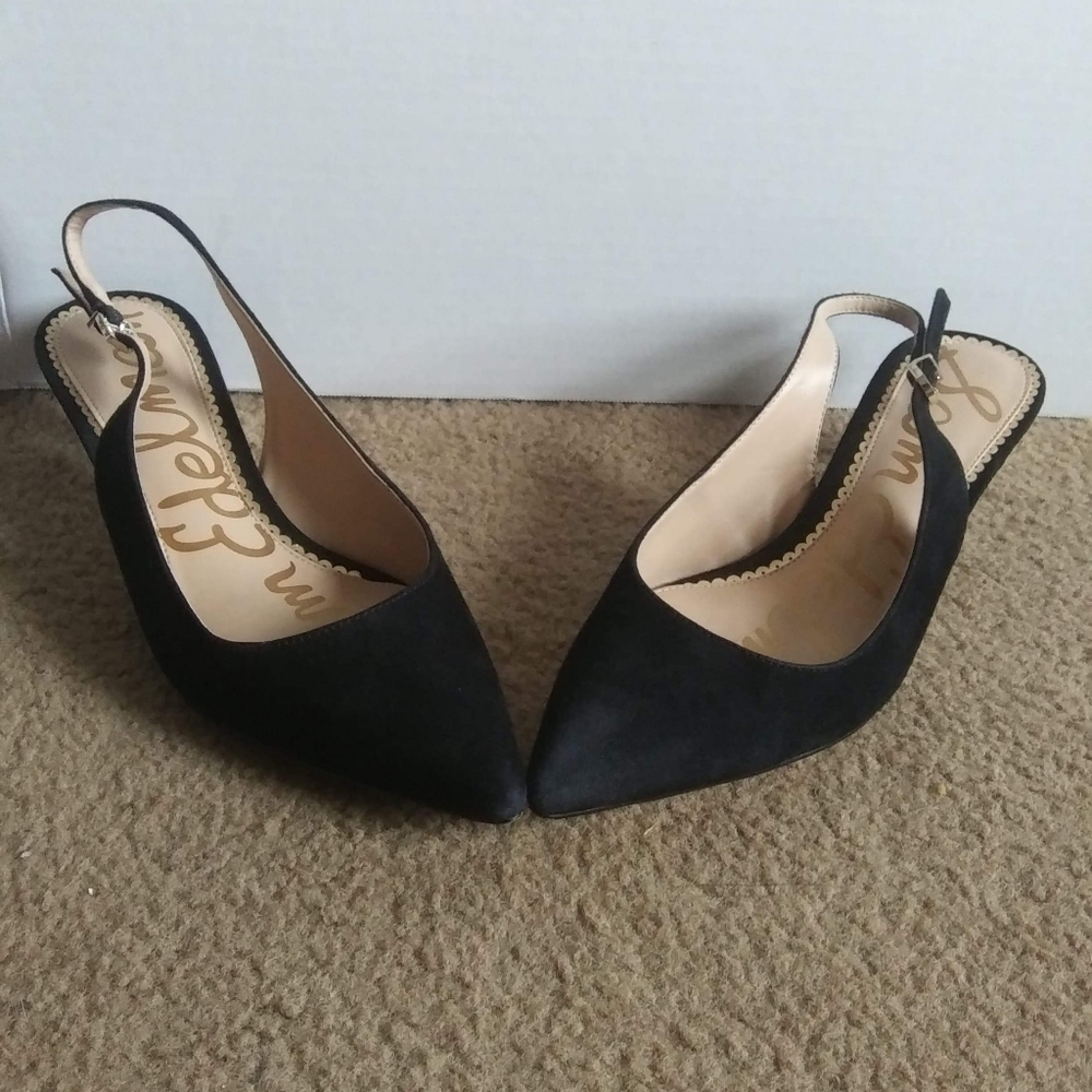Sam Edelman Black Suede Heels